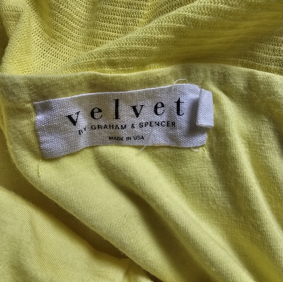 Velvet by Graham & Spencer Gauzy Whisper Rocco Dress | Canary | Small | NWOT - Picture 8 of 11